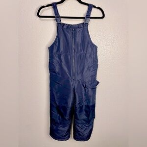 London Fog Kids Waterproof Winter Snow Suit Bibs/ Overalls Navy Blue 7/L